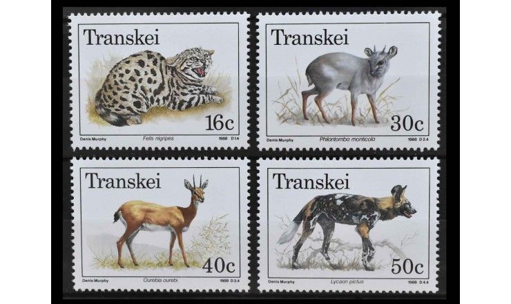 Транскей 1988 г. "Животные, находящиеся под угрозой исчезновения"