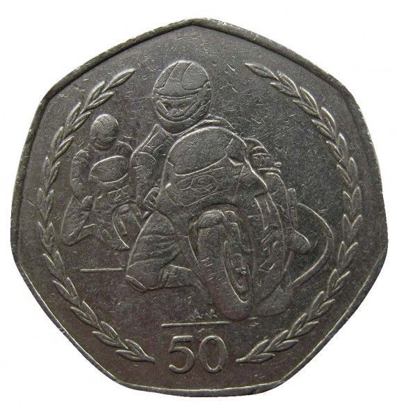 Остров Мэн 50 пенсов 1997 г. AA