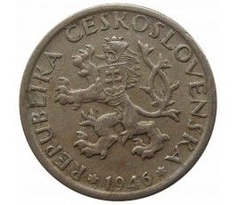 Чехословакия 1 крона 1946 г.
