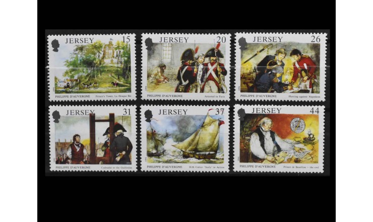 Джерси 1991 г. "175-я годовщина смерти Филиппа д'Оверня"