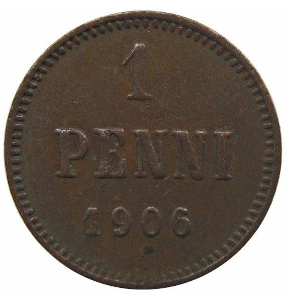 Финляндия 1 пенни 1906 г.