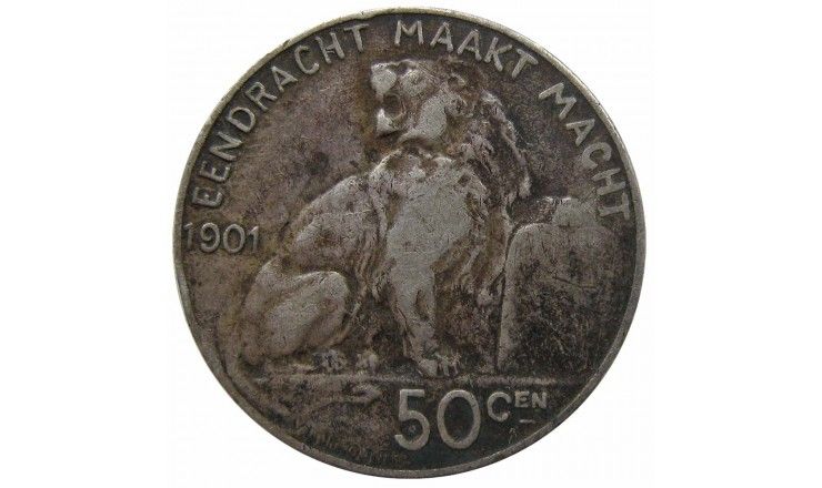 Бельгия 50 сантимов 1901 г. (Der Belgen)