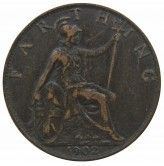 Великобритания 1 фартинг 1902 г.
