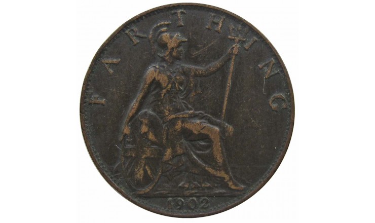 Великобритания 1 фартинг 1902 г.