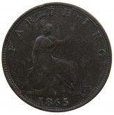 Великобритания 1 фартинг 1865 г.