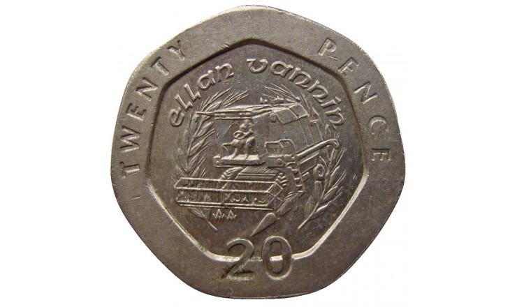 Остров Мэн 20 пенсов 1993 г. AA