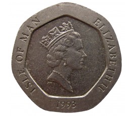 Остров Мэн 20 пенсов 1993 г. AA