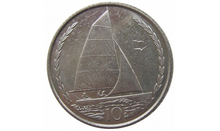 Остров Мэн 10 пенсов 1998 г. AA