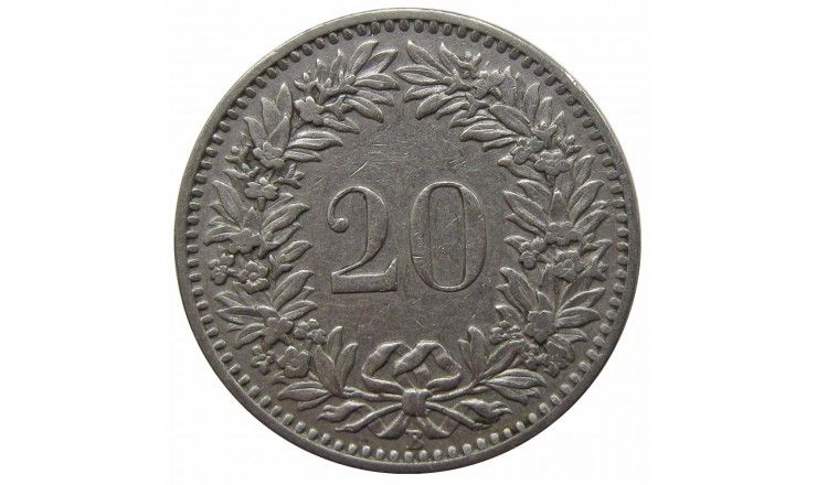 Швейцария 20 раппен 1921 г. Швейцария 20 раппен 1921 г.