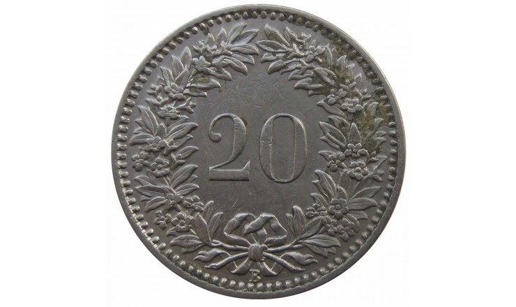 Швейцария 20 раппен 1932 г. Швейцария 20 раппен 1932 г.