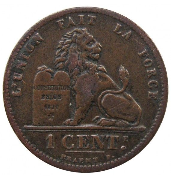 Бельгия 1 сантим 1902 г. (Des Belges)