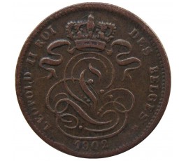 Бельгия 1 сантим 1902 г. (Des Belges)
