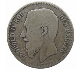 Бельгия 2 франка 1866 г. (Des Belges)