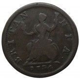 Великобритания 1 фартинг 1734 г.