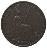 Великобритания 1 фартинг 1866 г.