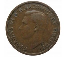 Великобритания 1 фартинг 1952 г. Великобритания 1 фартинг 1952 г.