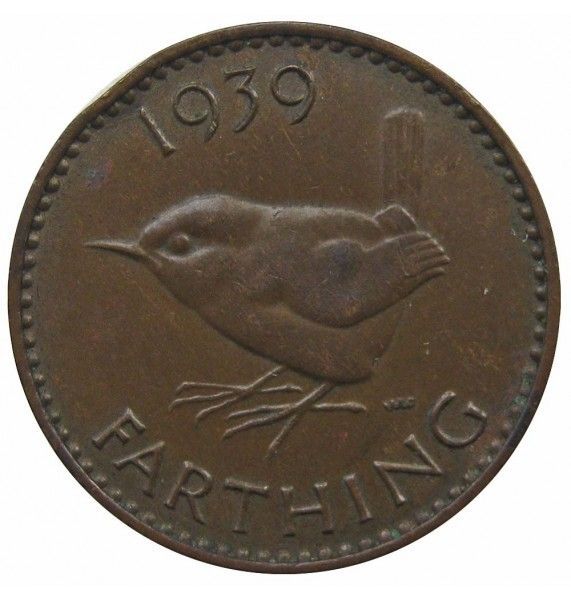 Великобритания 1 фартинг 1939 г.