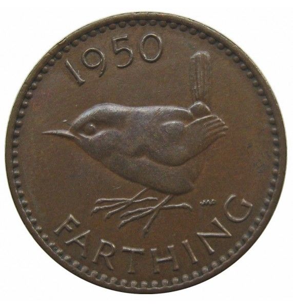 Великобритания 1 фартинг 1950 г.