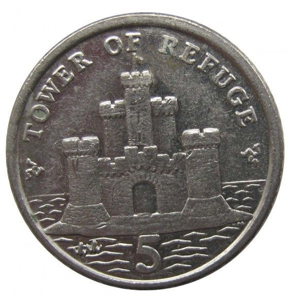 Остров Мэн 5 пенсов 2009 г. AA