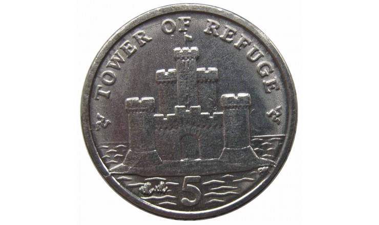 Остров Мэн 5 пенсов 2015 г. AA
