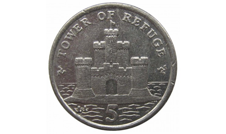 Остров Мэн 5 пенсов 2008 г. AA