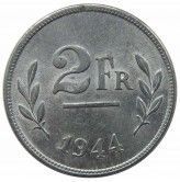 Бельгия 2 франка 1944 г.