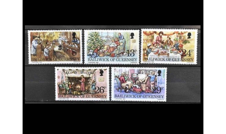 Гернси 1982 г. "Рождественские мероприятия"