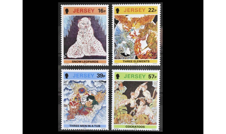 Джерси 1992 г. "Рисунки в стиле батик на трикотаже"