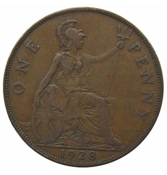 Великобритания 1 пенни 1928 г.