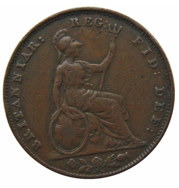 Великобритания 1 фартинг 1848 г.