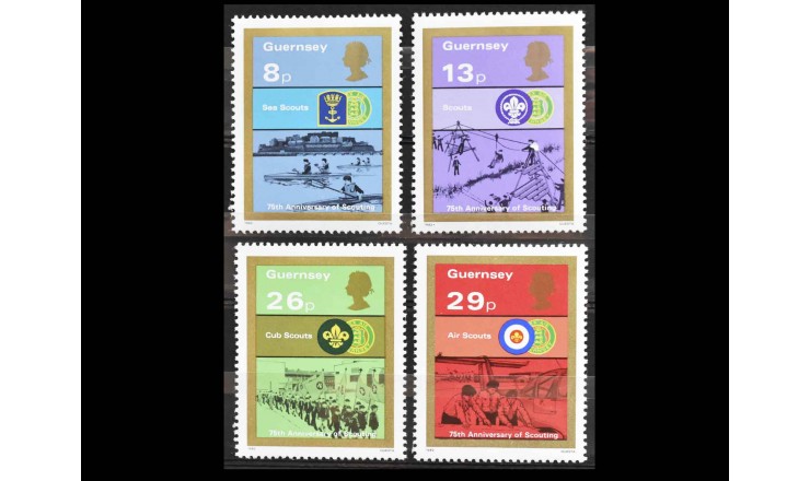 Гернси 1982 г. "75 лет движению бойскаутов"
