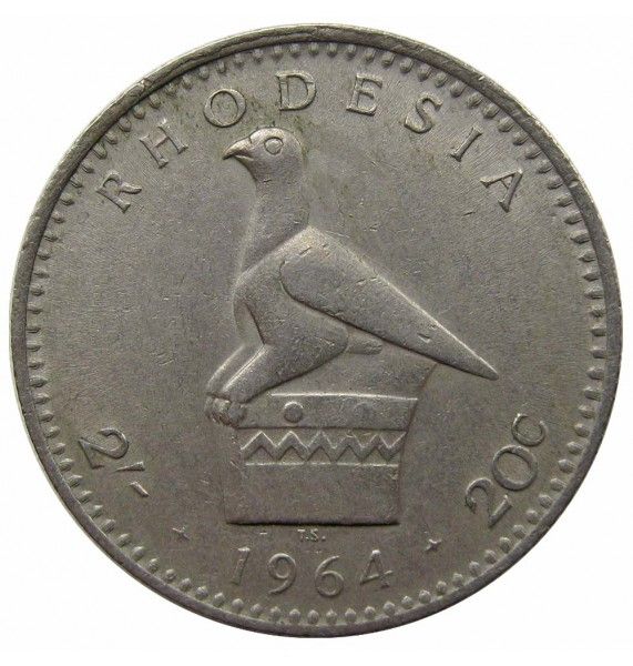 Родезия 2 шиллинга (20 центов) 1964 г.