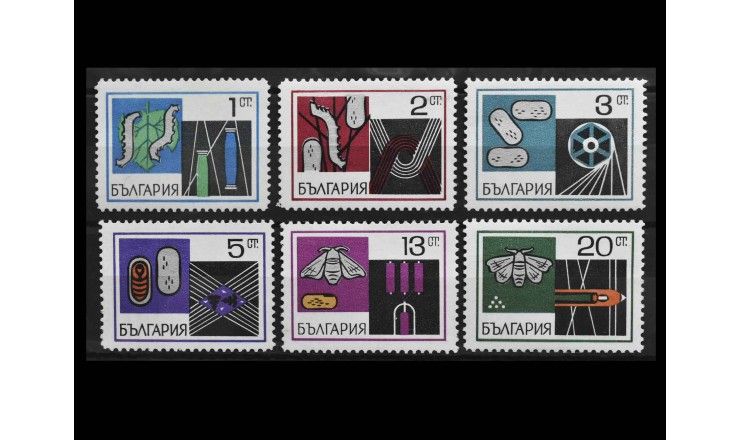Болгария 1969 г. "Болгарская шелковая промышленность"