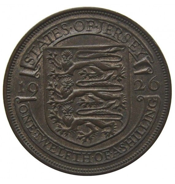 Джерси 1/12 шиллинга 1926 г. Джерси 1/12 шиллинга 1926 г.