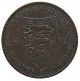 Джерси 1/12 шиллинга 1881 г.