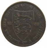 Джерси 1/12 шиллинга 1888 г.