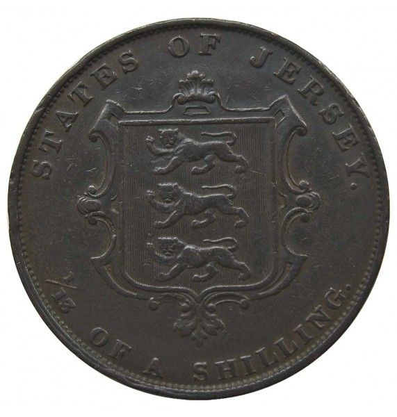 Джерси 1/13 шиллинга 1851 г. Джерси 1/13 шиллинга 1851 г.