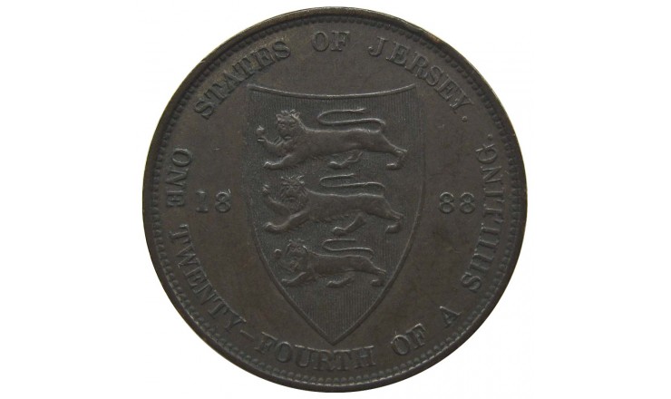 Джерси 1/24 шиллинга 1888 г.