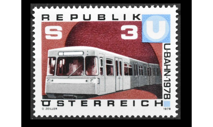 Австрия 1978 г. "Открытие Венского метрополитена"
