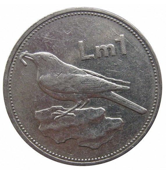 Мальта 1 лира 1991 г.