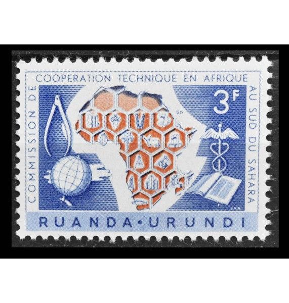 Руанда-Урунди 1960 г. "Комиссия по техническому сотрудничеству в Африке" Руанда-Урунди 1960 г. "Комиссия по техническому сотрудничеству в Африке"