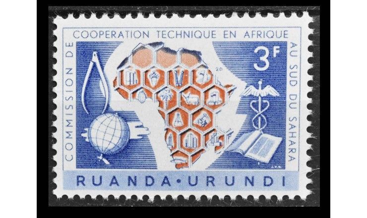 Руанда-Урунди 1960 г. "Комиссия по техническому сотрудничеству в Африке"