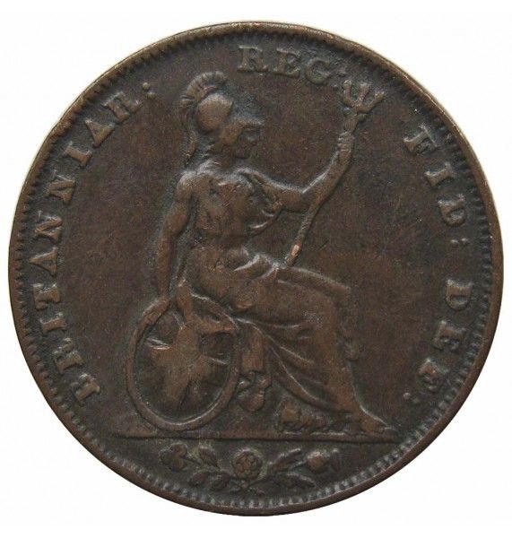 Великобритания 1 фартинг 1843 г.