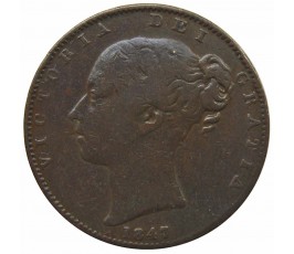 Великобритания 1 фартинг 1847 г.
