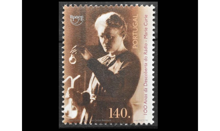 Португалия 1998 г. "100 лет со дня открытия радия, Мария Кюри"