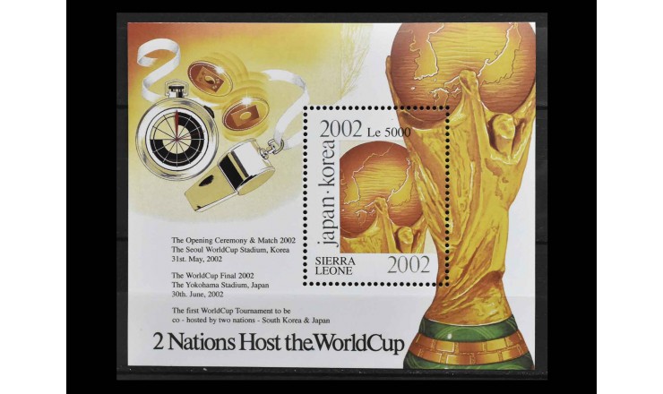 Сьерра-Леоне 2001 г. "Чемпионат мира по футболу, Корея / Япония"