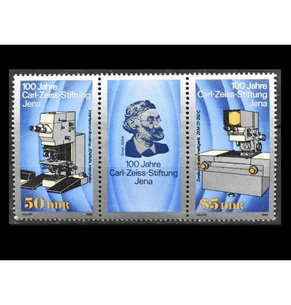 ГДР 1989 г. "100 лет фонду Карла Цейсса" (купон) ГДР 1989 г. "100 лет фонду Карла Цейсса" (купон)