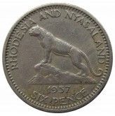 Родезия и Ньясаленд 6 пенсов 1957 г.