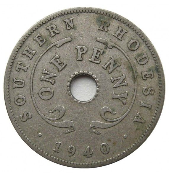Южная Родезия 1 пенни 1940 г.