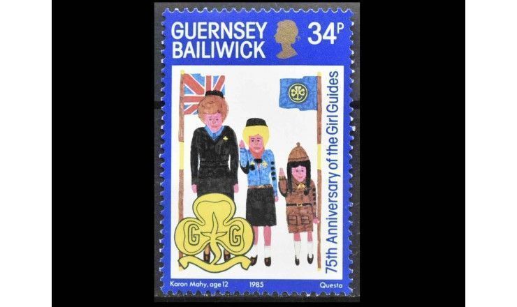 Гернси 1985 г. "75-я годовщина движения девочек-скаутов"